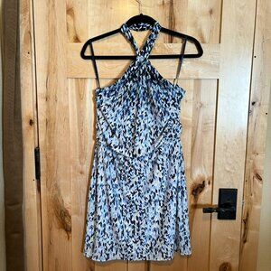 White House Black Market Twist Front Halter Lined Dress S 570175941
